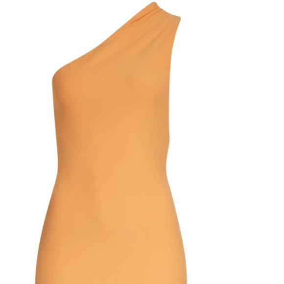 NWT ALIX NYC Spring 2022 One Shoulder Backless Sorbet Orange Dress Small $265 - Picture 3 of 3